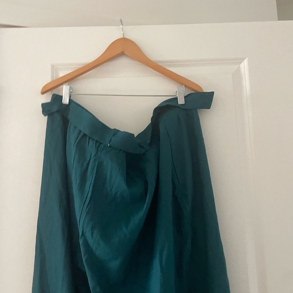 NWT J. Jill Jenna Linen Belted Crop Pants Pacific Blue 4X - Picture 11 of 11